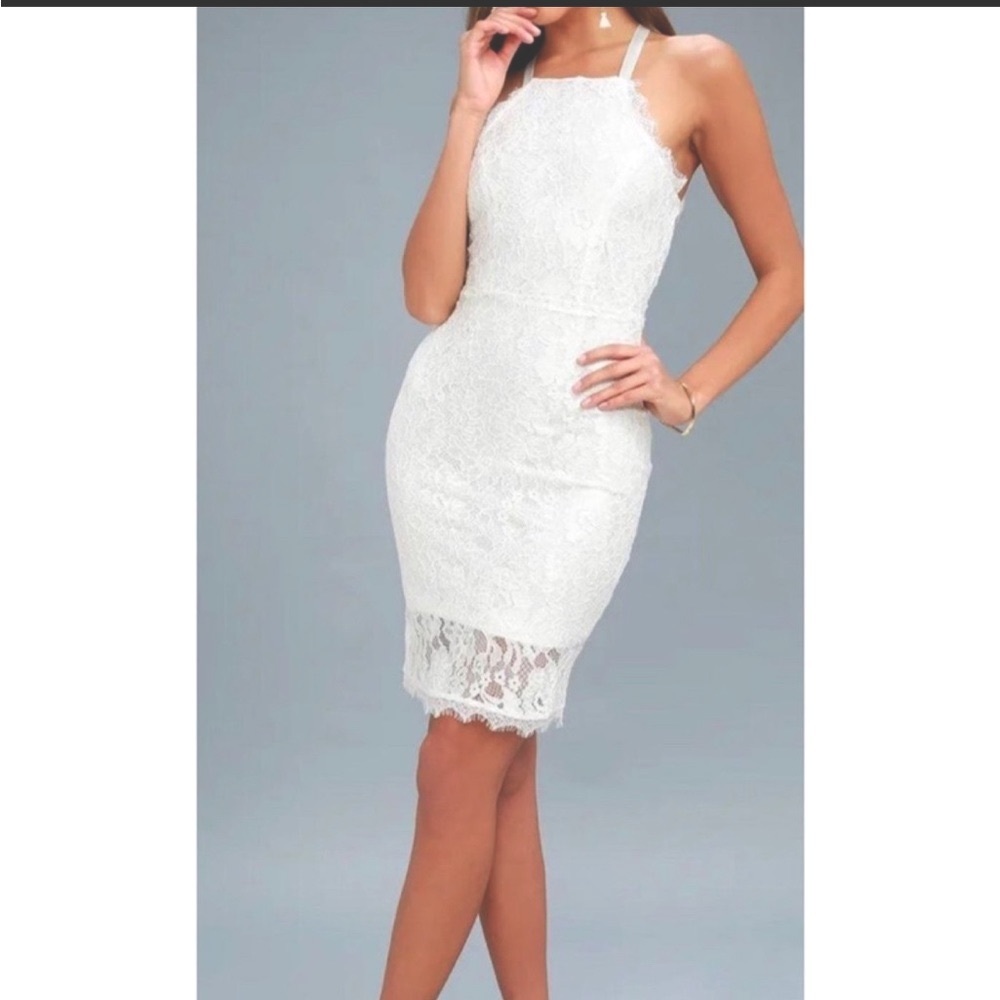 White lace dress - Lulus